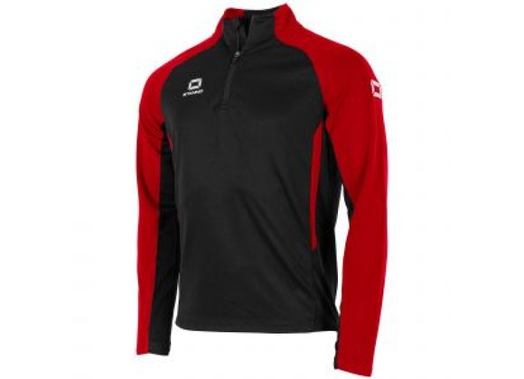 Stanno Stadio Quarter Zip Black/Red Adult
