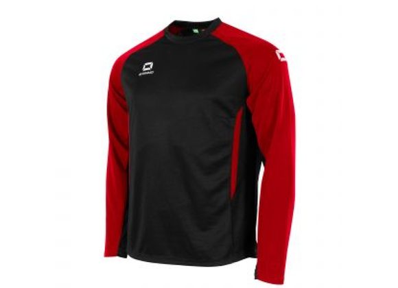 Stanno Stadio Sweatshirt Black/Red Adult