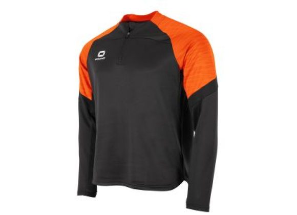 Stanno Bolt Quarter Zip Black/Orange Adult