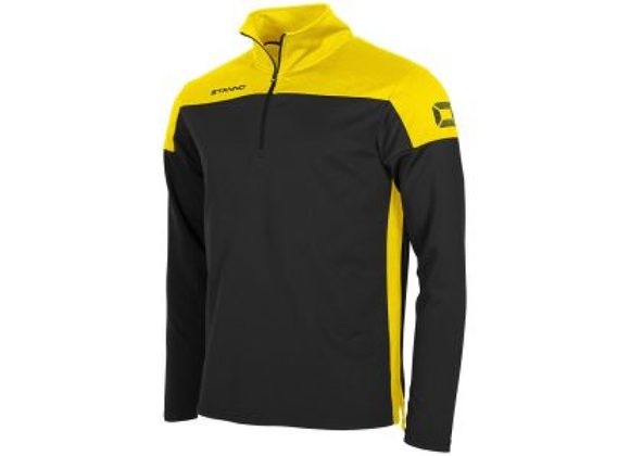 Stanno Pride Quarter Zip Black/Yellow Adult