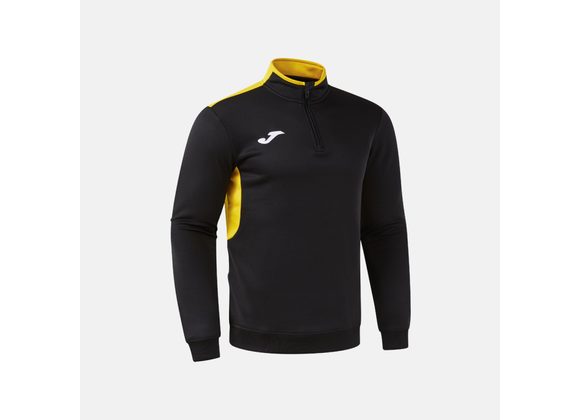 Joma Winner 4 Quarter Zip Black/Yellow Adult