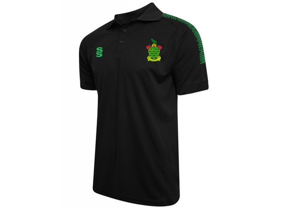 Burgess Hill Cricket Club Dual Polo Shirt Black Junior