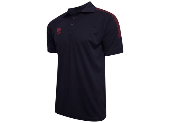 Denton Cricket Club Dual Polo Shirt Navy