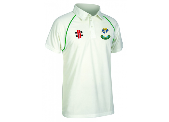 West Hoathly CC Playing Shirt S/S Ivory/Green (Matrix)