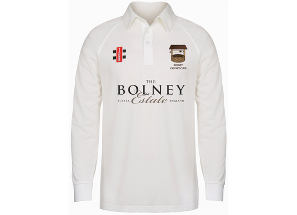 Bolney CC Playing Shirt L/S Adult Ivory (Matrix)
