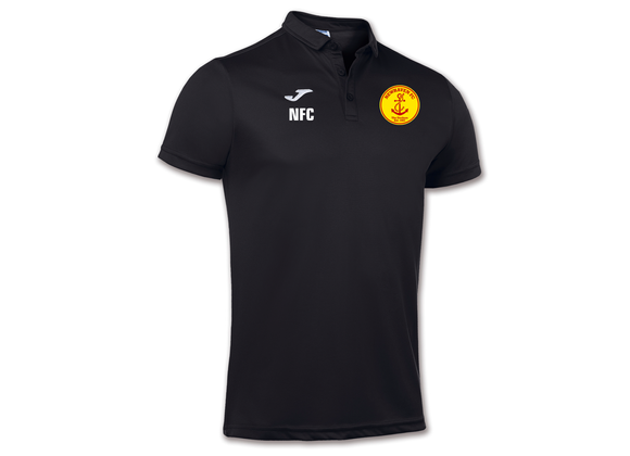 Newhaven FC Coaches Sports Polo Black Adult (Hobby)