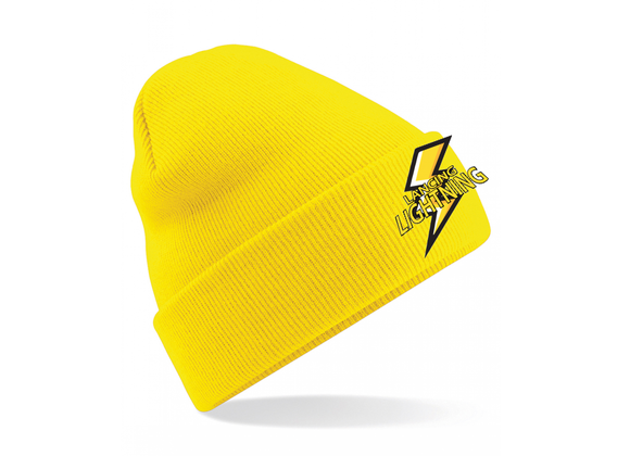 Lancing Lightning CC Winter Hat Yellow (Cuffed)