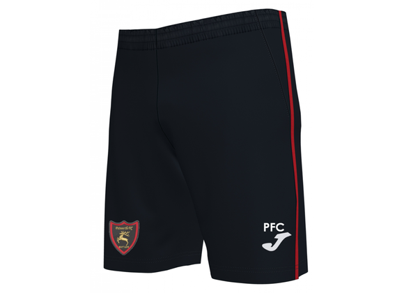 Petworth FC Pocket Shorts Adult Black/Red (Drive 2)