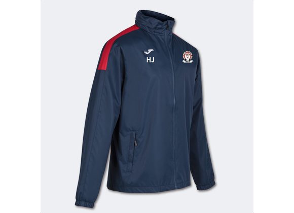Hassocks Junior FC Coaches Rain Jacket Navy/Red (Trivor)