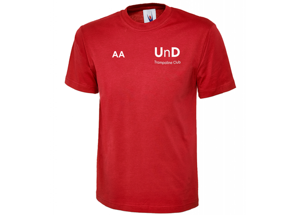 Up'n'Downs Trampoline Club Tee Adult Red (UC)