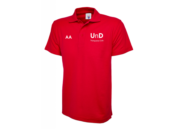 Up'n'Downs Trampoline Club Polo Adult Red (UC)