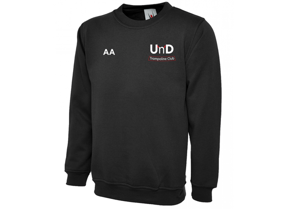 Up'n'Downs Trampoline Club Sweatshirt Adult Black (UC)