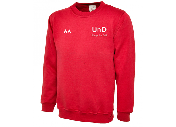 Up'n'Downs Trampoline Club Sweatshirt Adult Red (UC)