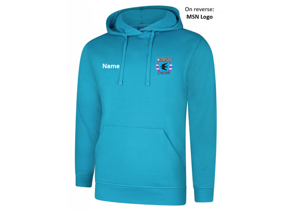 Mid Sussex Netball Helpers Hoody Sapphire Blue Adult (UC)