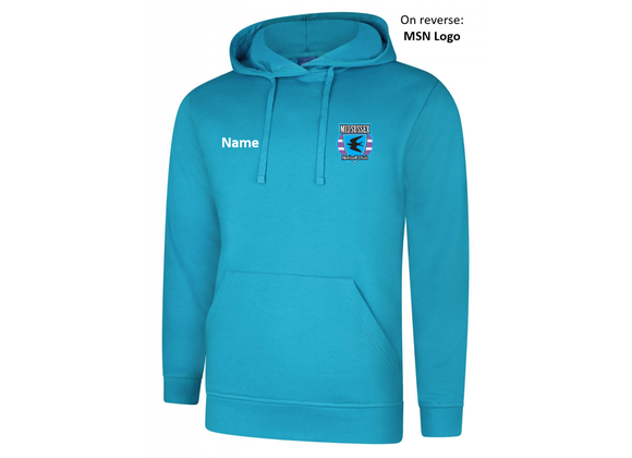 Mid Sussex Netball Helpers Hoody Sapphire Blue Junior (UC)