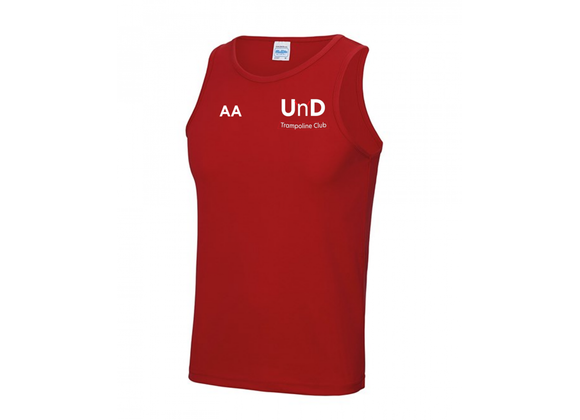 Up'n'Downs Trampoline Club Vest Adult Red (JC)