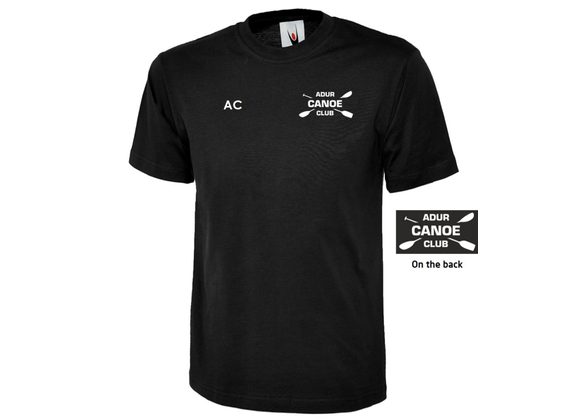 Adur Canoe Club Cotton Tee Black (UC)