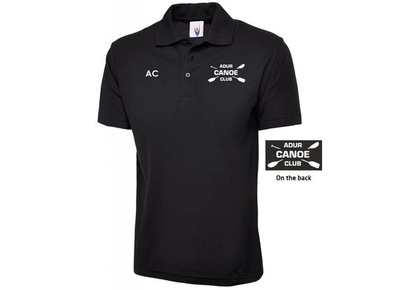 Adur Canoe Club Polo Shirt Black (UC)