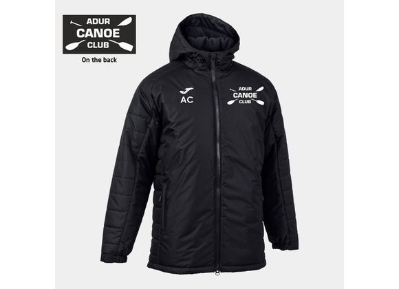 Adur Canoe Club Winter Coat Black (Cervino)