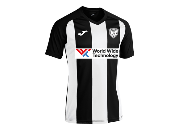 Loxwood & Kirdford Youth Home Shirt Adult WWT Black/White (Pisa)