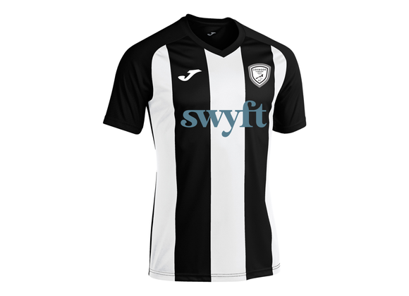 Loxwood & Kirdford Youth Home Shirt Junior Swyft Black/White (Pisa)