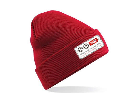 Denton and South Heighton JFC Winter Hat Red