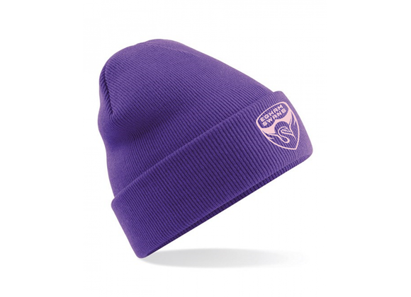 Egham Swans FC Winter Hat Purple