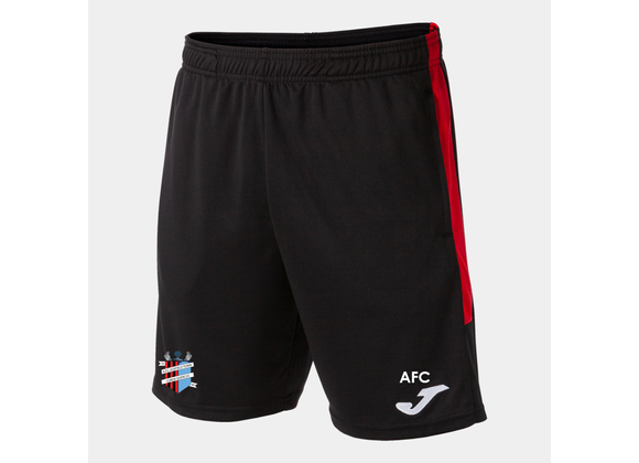 AFC Uckfield Pocket Shorts Black/Red Adult (Eco)