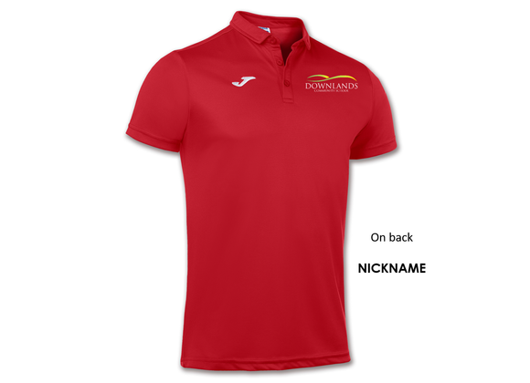 Downlands School PE Polo Shirt Red Junior (Hobby)