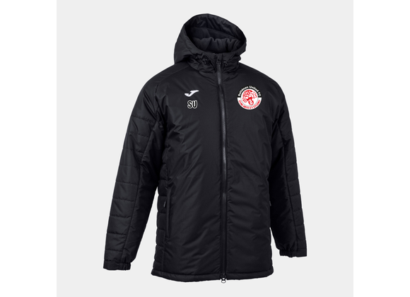 Saltdean United FC Coaches Winter Coat Black Adult (Cervino)