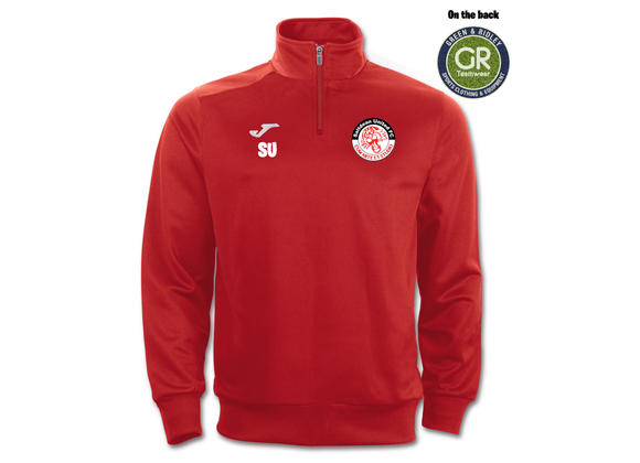 Saltdean United FC Quarter Zip Red Adult (Faraon)