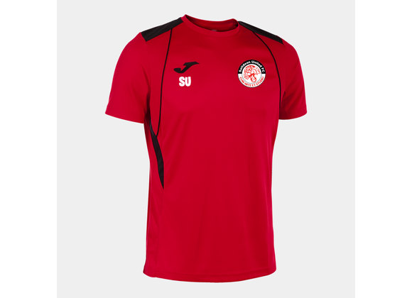 Saltdean United FC Tee Red/Black Adult (C7)