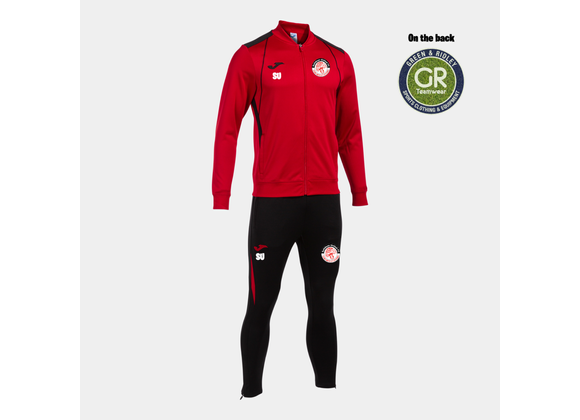 Saltdean United FC Tracksuit Red/Black Junior (C7)