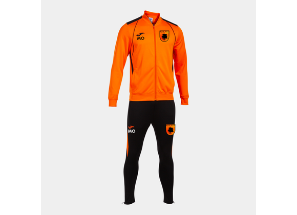 Mile Oak FC Tracksuit Orange/Black Adult (C7)