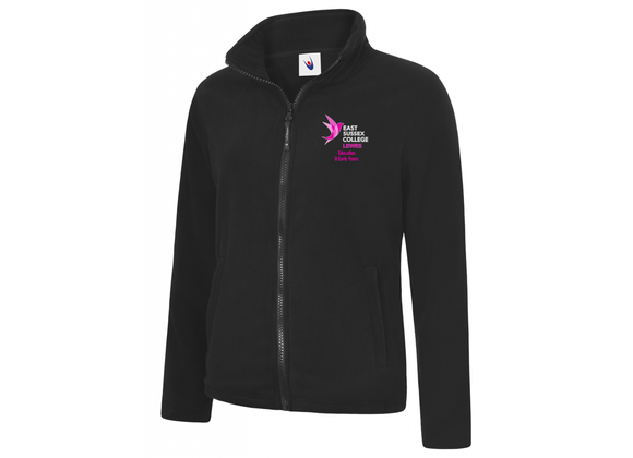 East Sussex College - Early Years Fleece Black Womens (UC)