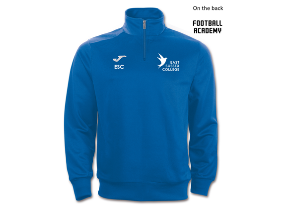 East Sussex College Football Quarter Zip Royal (Faraon)