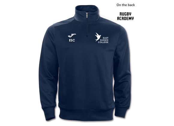 East Sussex College Rugby Quarter Zip Navy (Faraon)