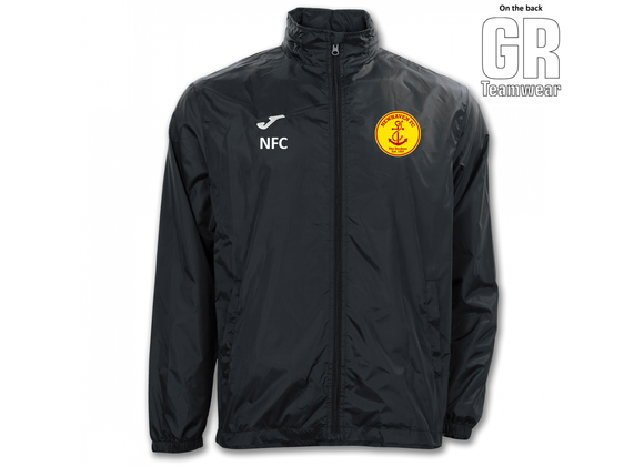 Newhaven FC Coaches Shower Jacket Black Adult (Iris)