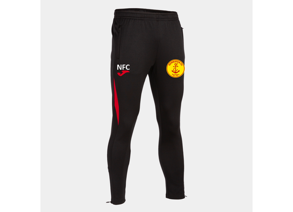 Newhaven FC Training Pant Black/Red Adult (C7)