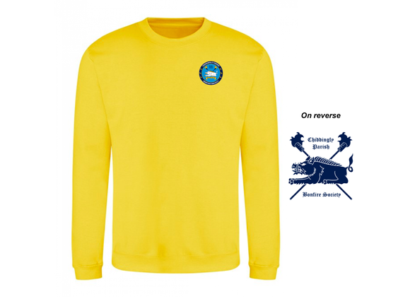 Chiddlingly Parish Bonfire Society Sweatshirt Yellow