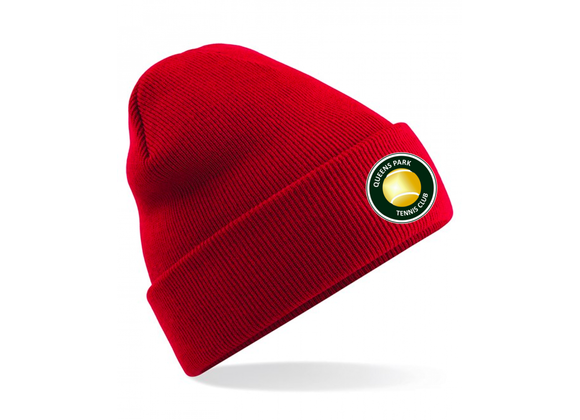 Queen's Park Tennis Winter Hat Red