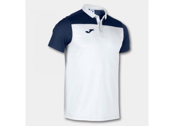 Sale - Joma Hobby II White/Navy Polo Shirt size Medium