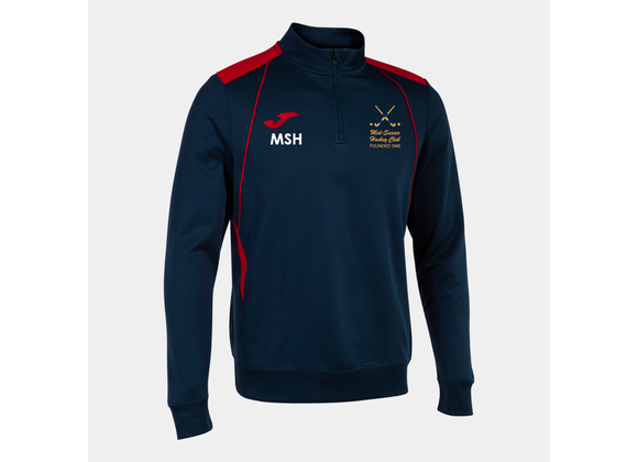 Mid Sussex Hockey Quarter Zip Navy/Red Junior (C7)