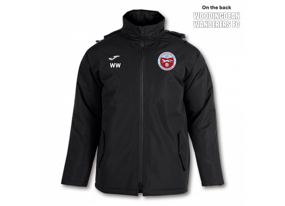 Woodingdean Wanderers Winter Coat Black Junior (Trivor)