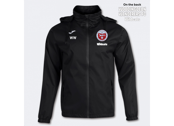 WWFC Wildcats Rain Jacket Black Adult (Trivor)