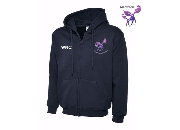 Woodside Netball Club Zipped Hoody Navy Adult (UC)