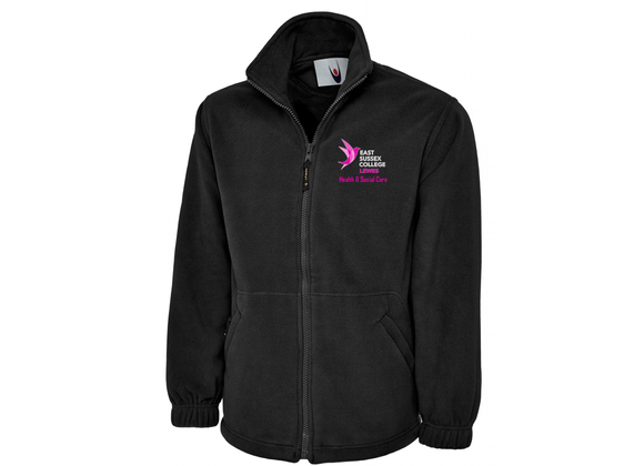 East Sussex College - Health & Social Care Fleece Black (UC)