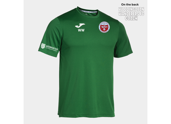 Woodingdean Wanderers Coaches Tee Green Adult (Combi)