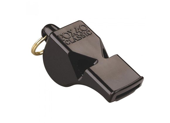 Fox 40 Classic Official Whistle and Strap Black