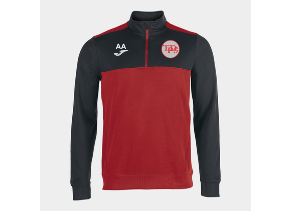 The Drive Prep School 1/4 Zip Red/Black Adult (Winner)